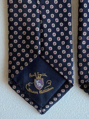 Paul Smith Mainline Floral Tie Navy 100% Silk